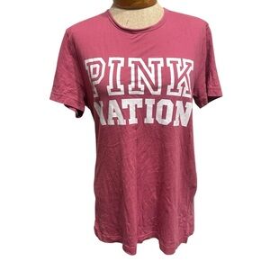 Victoria's Secret Pink Nation Women's Tee - Pink